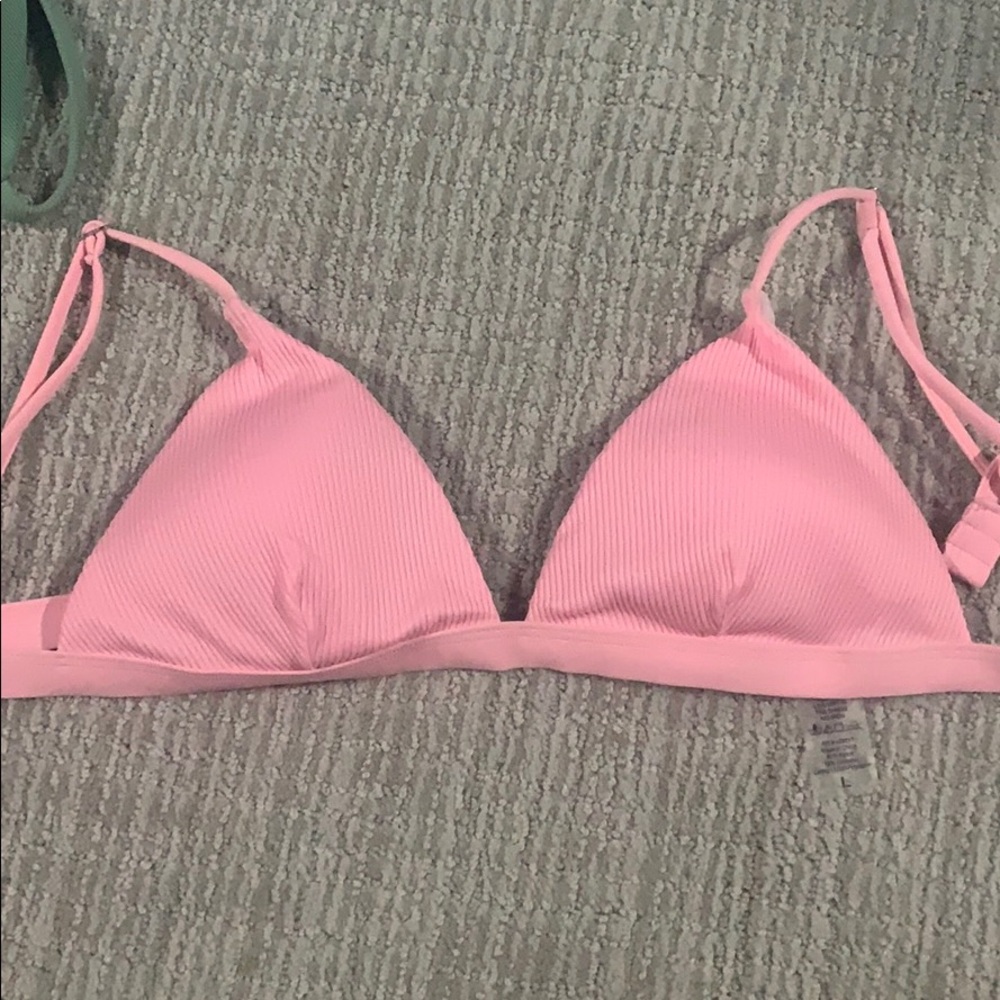Pink bikini top worn once fits C cup